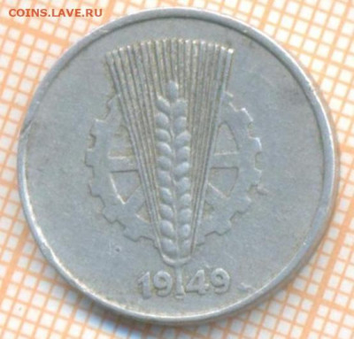 ГДР 10 пф 1949 г., до 10.07.2024 г. в 22.00 по Москве - ГДР 10 пф 1949 1162