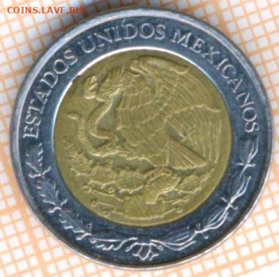 Мексика 1 песо 2005 г., до 11.07.2024 г. в 22.00 по Москве - Мексика 1 песо 2005 1280а