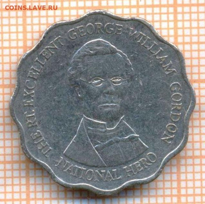 Ямайка 10 долларов 2005 г., до 11.07.2024 г. в 22.00 по Моск - Ямайка 10 долларов 2005 1285а