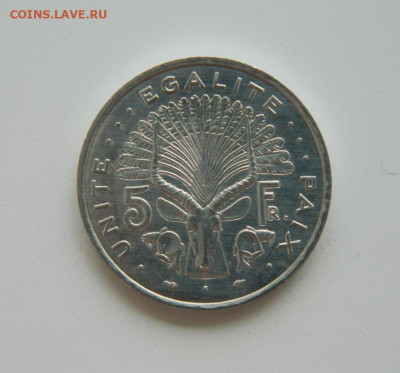 Джибути 5 франков 1991 г. (Фауна) Крупная! до 11.07.24 - DSCN8987.JPG