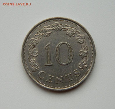 Мальта 10 центов 1972 г. (Корабль) Крупная!  до 12.07.24 - DSCN9090.JPG