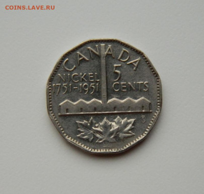 Канада 5 центов 1951 г. (Юбилейная) до 12.07.24 - DSCN9084.JPG