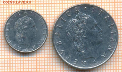 Италия 50 лир 1972,1993 г., до 13.07.2024 г. в 22.00 по Моск - Италия 50 лир 1972 1993 1288а
