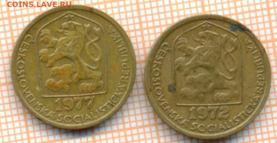 Чехословакия 20 геллеров 1972,1977 г. , до 13.07.2024 г. в 2 - Чехословакия 20 гел 1972и77 1294