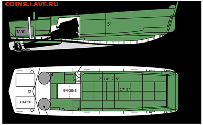Монеты с Корабликами - LCVP_line_drawing.svg