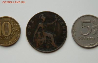 Великобритания 1 пенни 1907 г. (Крупная!) до 13.07.24 - DSCN9139.JPG