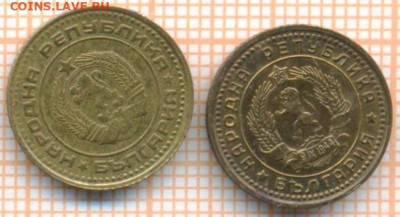 Болгария 1 стотинка 1962,1974 г., до 15.07.2024 г. в 22.00 п - Болгария 1 стотинка 1962,74 936а