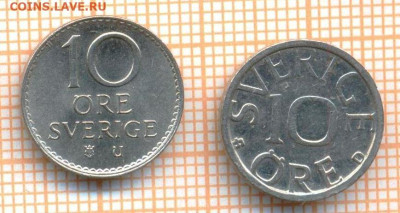 Швеция 10 эре 1973,1987 г., до 15.07.2024 г. в 22.00 по Моск - Швеция 10 эре 1973 1987 634а