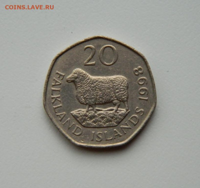 Фолклендские острова 20 пенсов 1998 г. (Фауна) до 15.07.24 - DSCN9447.JPG