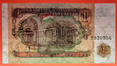 ТАДЖИКИСТАН, 1994 г. – 1 рубль  до 22:00, 14.07.24 - 1994-1 рубль-3