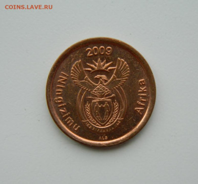 Южная Африка 5 центов 2009 г. (Фауна) до 16.07.24 - DSCN9478.JPG