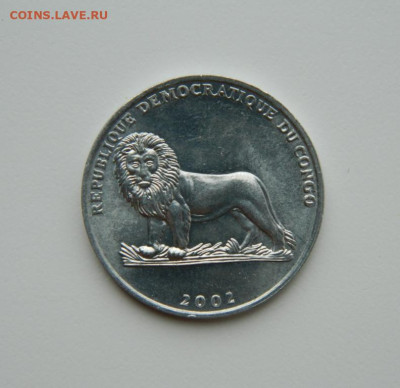 Конго 50 сантимов 2002 г. (Юбилейная) Фауна до 16.07.24 - DSCN9468.JPG