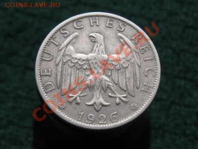 2 Рейхсмарки 1926 г.А. Ag.до 26.01.12.  22-00 - IMG_6681.JPG