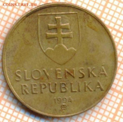Словакия 1 крона 1994 г., до 15.07.2024 г. в 22.00 по Москве - Словакия 1 крона 1994 1237