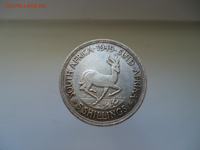 5 шиллингов 1949 года  Георгий - 6   Южная - Африка - 2.JPG