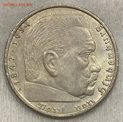 2, 5 рейхсмарки (1935, 1938, 1939 г.г.) - IMG_20240713_130902