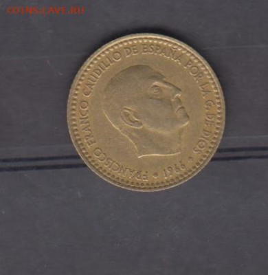 Испания 1966(74) 1 песета до 17 07 - 27