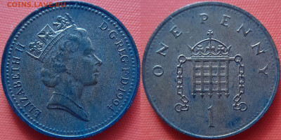 Великобритания, 1 пенни  1994 г. – до 22:00, 20.07.24 - В.Брит-1 пенни-1994