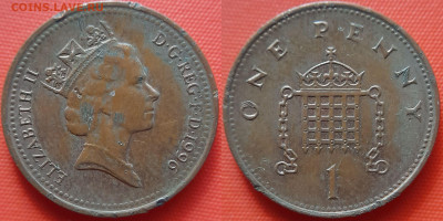 Великобритания, 1 пенни  1996 г. – до 22:00, 20.07.24 - В.Брит-1 пенни-1996