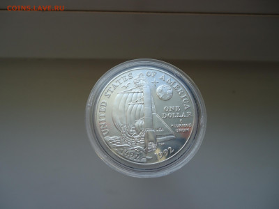 1 доллар  1992 года  500 лет Колумба  Ag 900 - 1.JPG