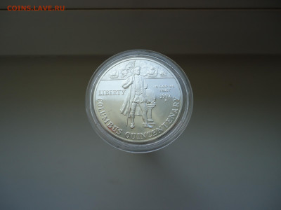 1 доллар  1992 года  500 лет Колумба  Ag 900 - 2.JPG