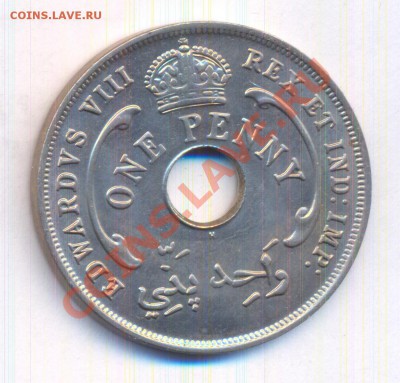 West Afrika 1936г. 1 penny до 26.01.12г. - 1936-1