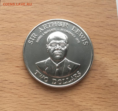 Крона Шайба Восточные Карибы 2$ доллара 1993 10 лет Централь - krona_shajba_vostochnye_kariby_2_dollara_1993_10_let_centralnomu_banku_karibskie_territorii (1)