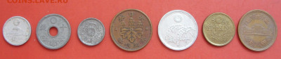 Япония 7 монет. 192х-198х. - Япония 7 штук - 2