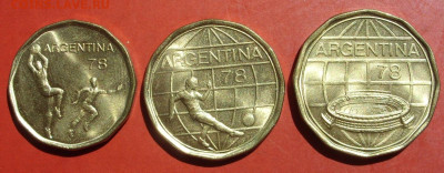 20 50 100 песо Аргентина 1978 футбол. - 20-50-100 песо Аргентина 1978 футбол - 2