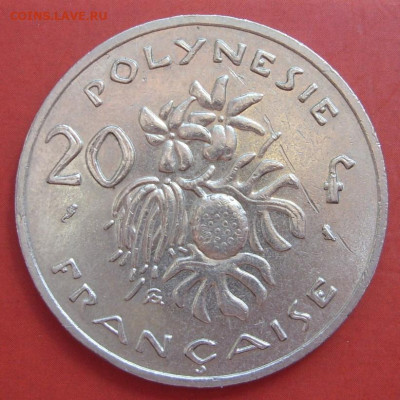 20 франков Французская Полинезия 1972. - 20 франков Французская Полинезия 1972 - 1
