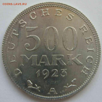 500 марок 1923 A. aUNC - UNC. - 500 марок 1923 - 2-1