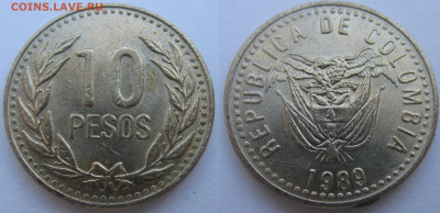 Колумбия 10 песо 1989 г. До 22.07.24 - Колумбия 10 песо 1989.JPG