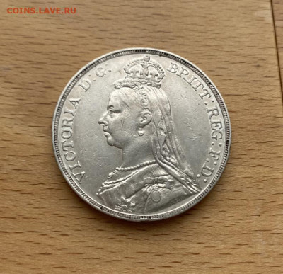 Великобритания 1 крона 1892 Королева Виктория Англия Серебро - velikobritanija_1_krona_1892_koroleva_viktorija_anglija_serebro_shajba_redkaja (2)