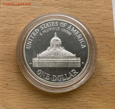 США 1 доллар 2000 200 лет Библиотека Конгресса Пруф Серебро - ssha_1_dollar_2000_200_let_biblioteka_kongressa_pruf_proof_krona_shajba_serebro_kapsula (1)