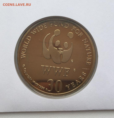 КПД Крона Шайба Памятная медаль Жетон Белый медведь WWF - kpd_krona_shajba_pamjatnaja_medal_zheton_belyj_medved_fond_dikoj_prirody_fauna_marka_sssr_wwf_pruf (3)