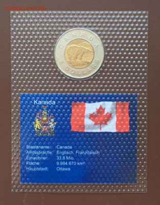 биметалл Канада 2$ доллара 2010 блистер BUNC Белый полярный - bimetall_kanada_2_dollara_2010_blister_bunc_belyj_poljarnyj_medved_fauna_zhivotnye