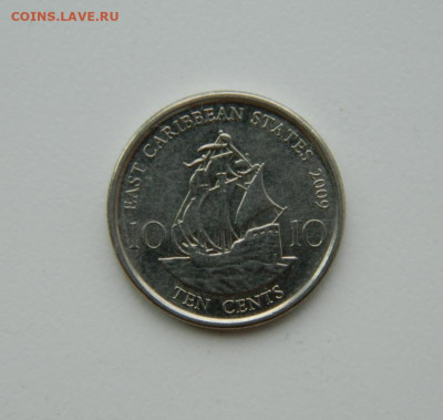 Восточные Карибы 10 центов 2009 г. (Лодка)  до 24.07.24 - DSCN9497.JPG