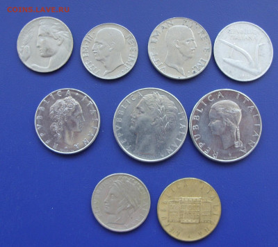 Италия 9 штук. - Итаталия 20 век 9 штук - 2