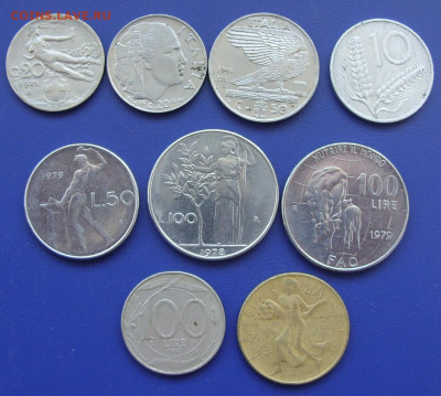 Италия 9 штук. - Итаталия 20 век 9 штук - 1