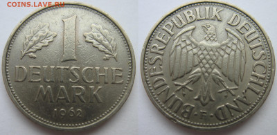 ФРГ 1 марка 1962 г. До 22.07.24 - ФРГ 1 марка 1962.JPG
