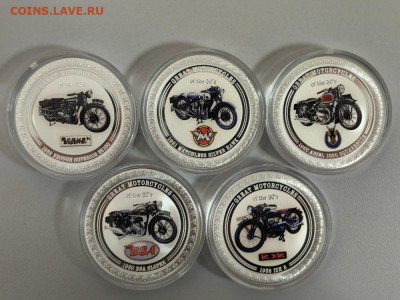 2дол 2007 О-ва Кука - Мотоциклы Ag999 (5шт), до 29.07 - ЯЯ Мото Кука-2