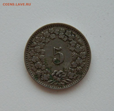 Швейцария 5 раппенов 1911 г. до 29.07.24 - DSCN9960.JPG