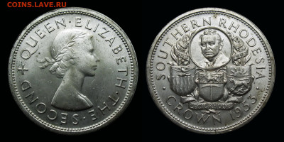 1 крона 1953 южная родезия до 28.07.2024, в 22-00 по мск. - 5 (2)
