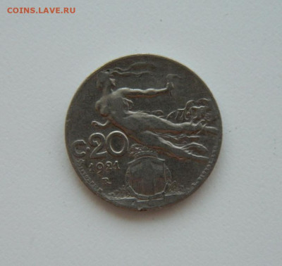 Италия 20 чентезимо 1921 г. до 31.07.24 - DSCN9926.JPG
