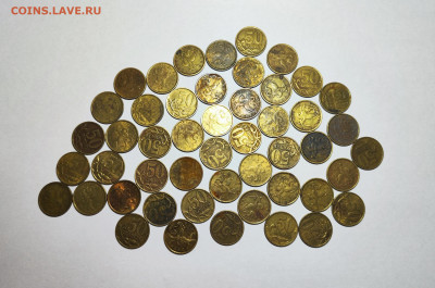 50 копеек 1999 - 2002 СП М Испачканные 176 штук - IMG_20240726_182230