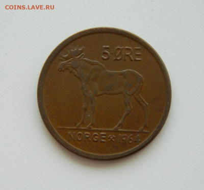 Норвегия 5 эре 1964 г. (Фауна) до 31.07.24 - DSCN0147.JPG