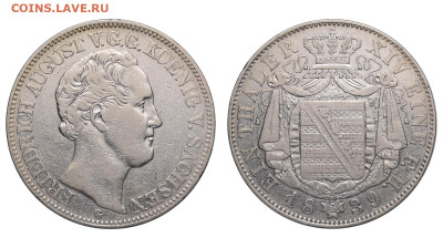 Саксония. 1 талер 1839 г. Фридрих. До 28.07.24. - Р351