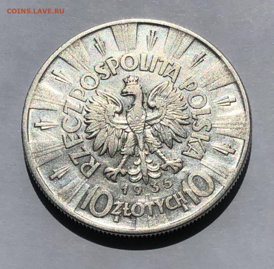 10 злотых 1935 Польша, Юзеф Пилсудский - IMG_4090.JPG