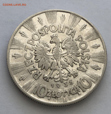 10 злотых 1935 Польша, Юзеф Пилсудский - IMG_4087.JPG