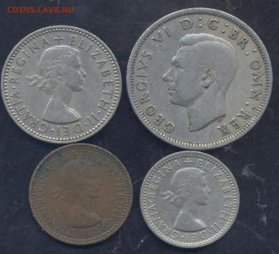 Британия 1 фартинг-2 шиллинга 1951-1955 г. 31.07.2024 г. 22 - Британия1